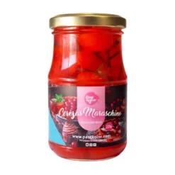 Cerezas Maraschino Rojas con Tallo 225 gr - Pastkolor