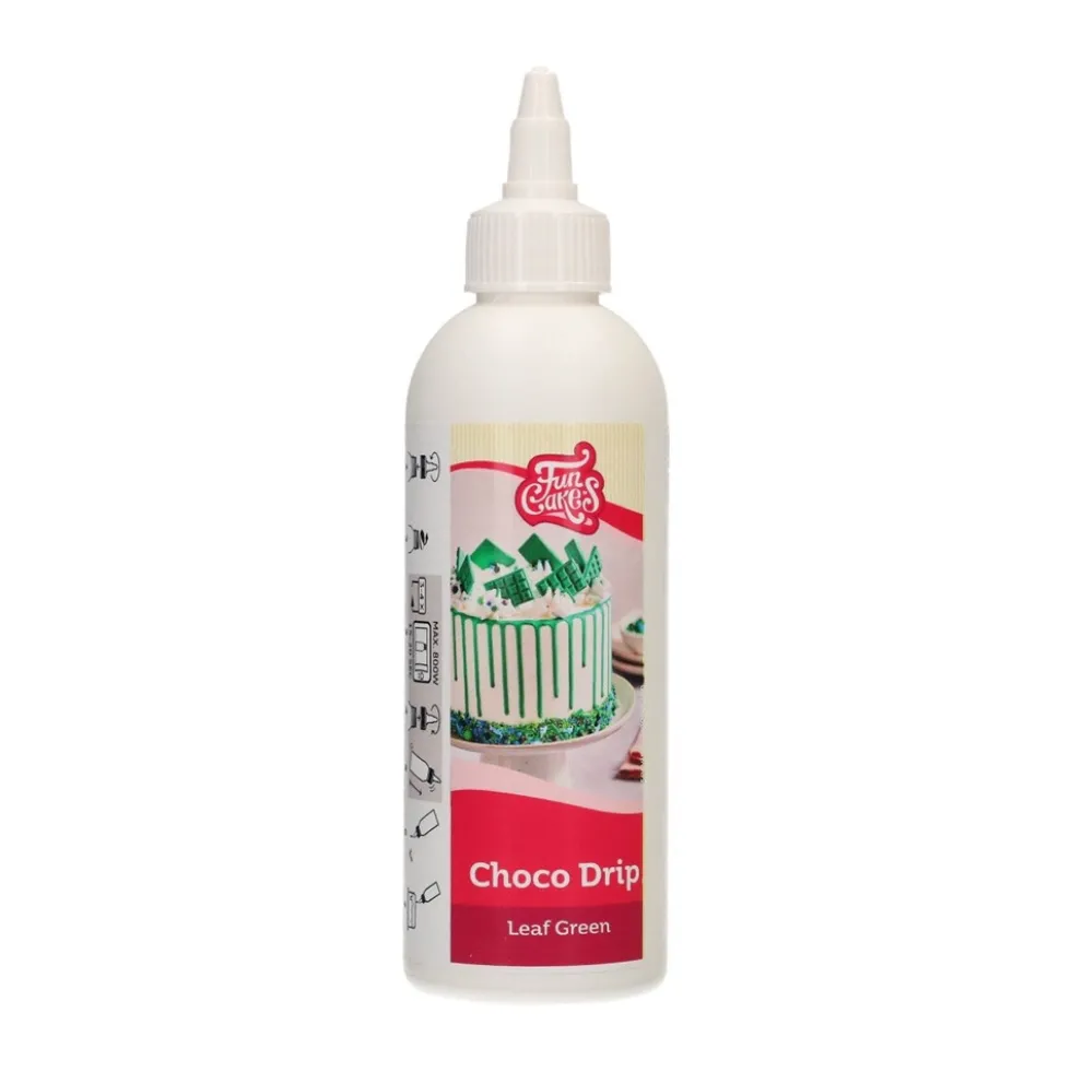 Choco Drip Verde Hoja 180 gr - Funcakes