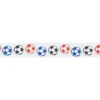 Cinta satinada Balones de Fútbol de colores 24mm (2 mts)