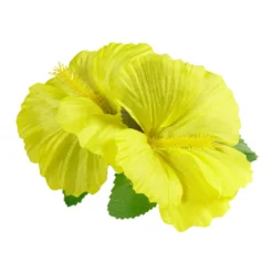 Clip para el Pelo Hawaiano Hibiscus Amarillo