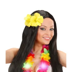 Clip para el Pelo Hawaiano Hibiscus Amarillo