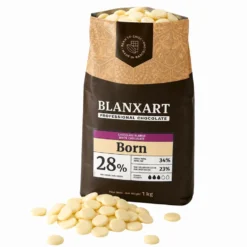 Cobertura de Chocolate Blanco 28 % - 1 Kg - Blanxart