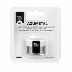 Colorante en Polvo Plata Brillante Metálica 3 gr - Azucren
