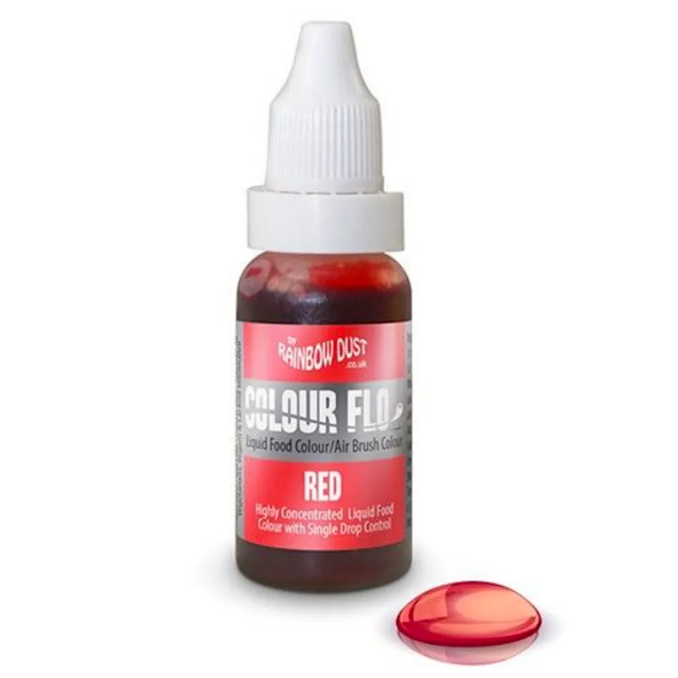 Colorante Líquido y para Aerógrafo Rojo 16 ml - Rainbow Dust