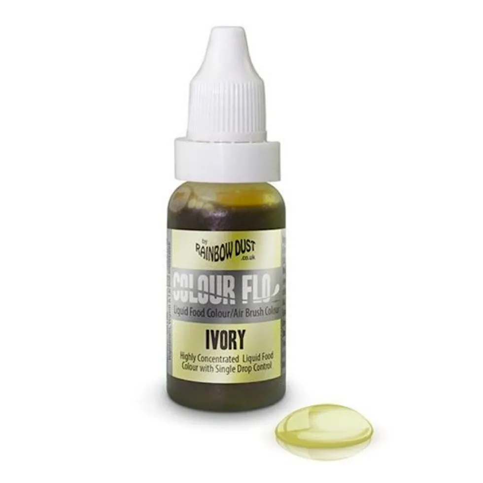 Colorante Líquido y para Aerógrafo Marfil 19 gr - Rainbow Dust