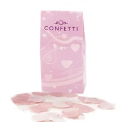 Confeti Corazones rosas y blancos