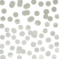 Confeti Círculos Plateados