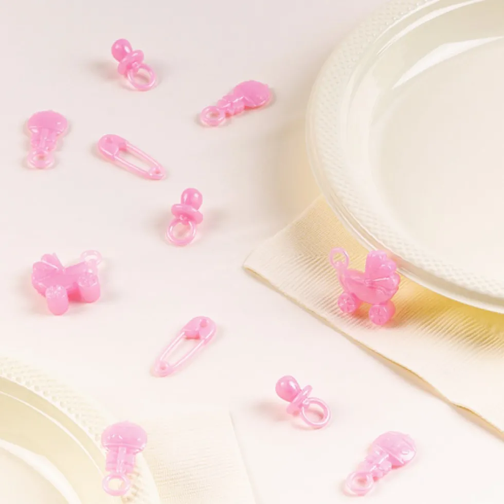 Confeti de mesa Bebé Rosa