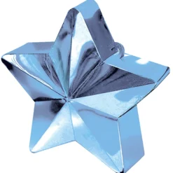 Contrapeso para globos estrella metalizada azul pastel