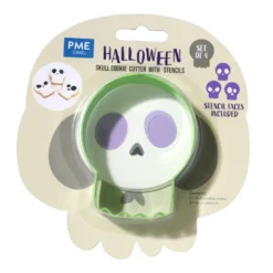 Cortador Calavera 8 cm con 3 Stencils