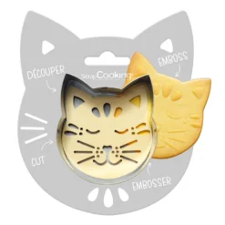 Cortador + Sello para Galletas Gato - Scrapcooking
