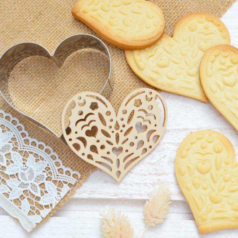 Cortador + Sello para Galletas Corazón - Scrapcooking