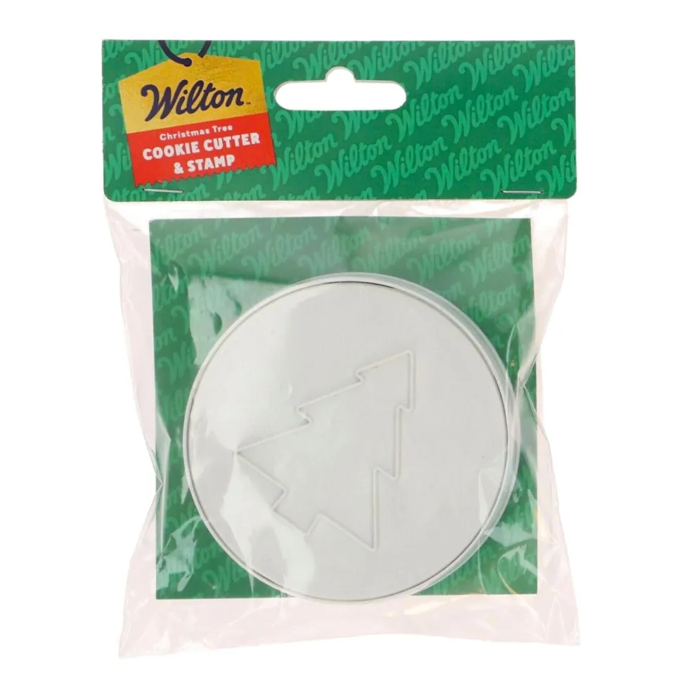 Cortador + Sello para Galletas Árbol Navidad 7,5 cm