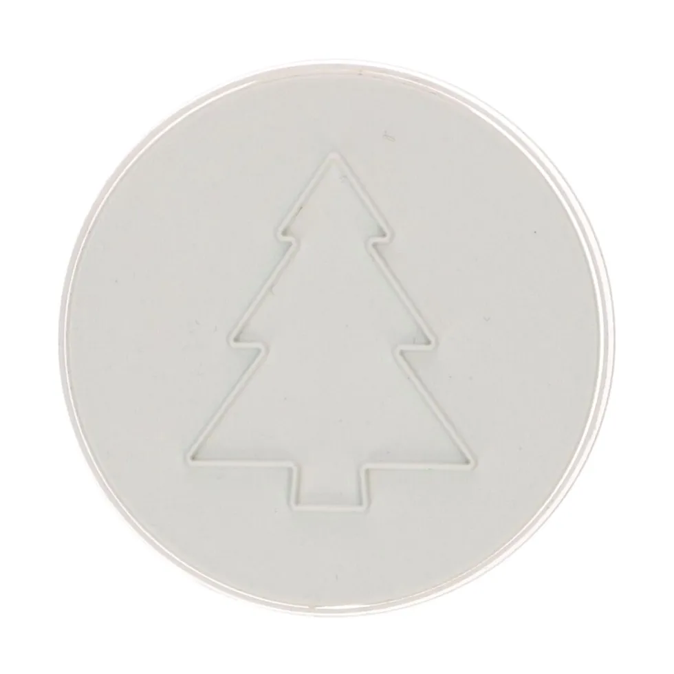 Cortador + Sello para Galletas Árbol Navidad 7,5 cm