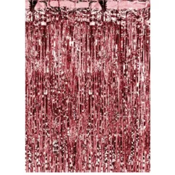 Cortina para Fiestas Rojo Metalizado
