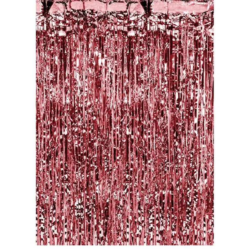 Cortina para Fiestas Rojo Metalizado