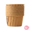 Cápsulas Cupcake Horneables Borde Reforzado Marrón Claro 50 Ud