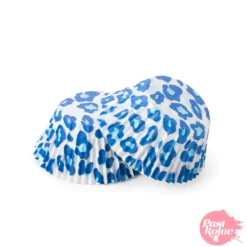 Cápsulas Cupcake Leopardo Azul - 30 Unidades