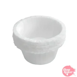 Cápsulas Mini Cupcake Rizadas Blancas 30 ud
