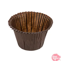 Cápsulas Mini Cupcake Rizadas - Marrones 30 ud