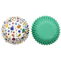 Cápsulas Mini Cupcake Triangulos Dots 100 ud - Wilton