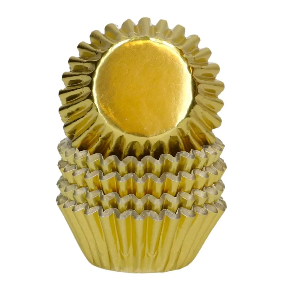 Cápsulas Mini Cupcakes Oro Metálico 160 ud - Wilton