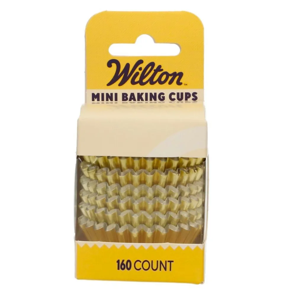 Cápsulas Mini Cupcakes Oro Metálico 160 ud - Wilton