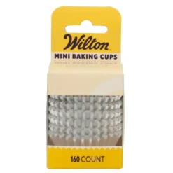 Cápsulas Mini Cupcakes Plata Metálico 160 ud - Wilton