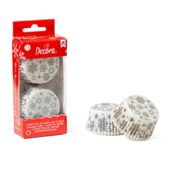 Cápsulas para Cupcakes Copos Dorados y Plateados 36 Unidades