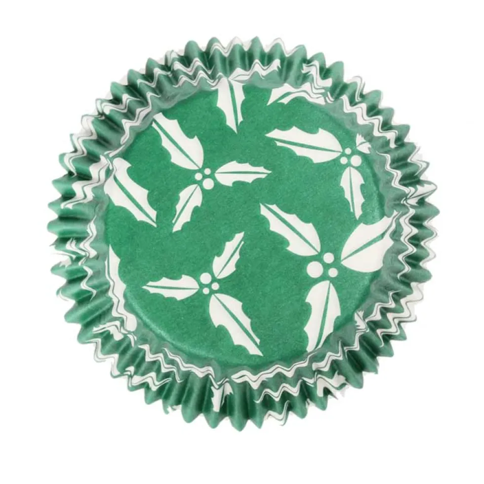 Cápsulas para cupcakes Holly Green de Culpitt
