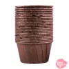 Cápsulas Cupcake Horneables Borde Reforzado Marrón 50 Ud
