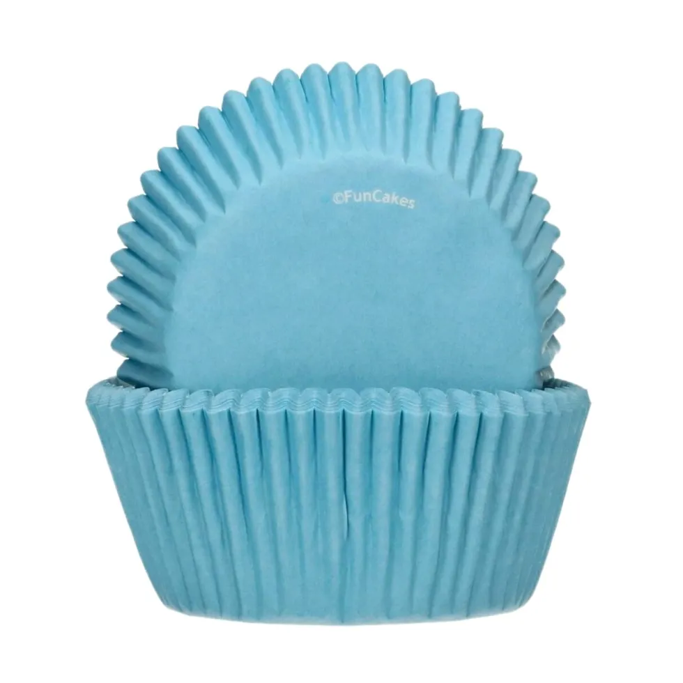 Cápsulas Cupcakes Azul Claro 48 ud - Funcakes