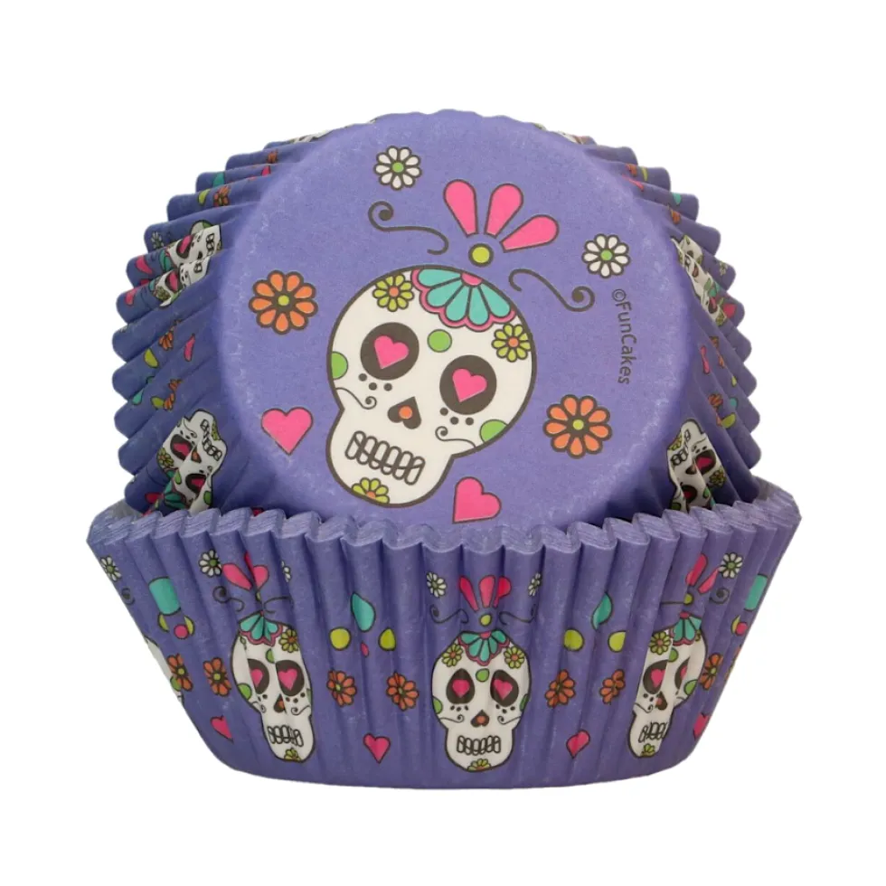 Cápsulas Cupcakes Calavera Mejicana 48 ud - Funcakes