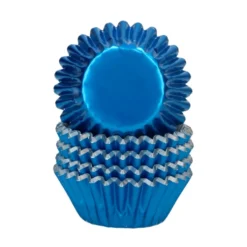 Cápsulas Mini Cupcakes Azul Metálico 160 ud - Wilton