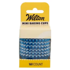 Cápsulas Mini Cupcakes Azul Metálico 160 ud - Wilton