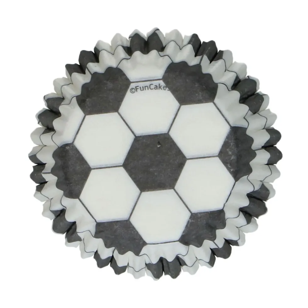 100 Cápsulas Mini Cupcakes Fútbol - Funcakes