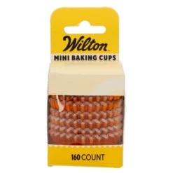 Cápsulas Mini Cupcakes Naranja Metálico 160 ud - Wilton