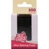 100 Cápsulas Mini Cupcakes Negras - Funcakes