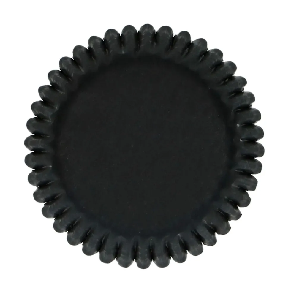 100 Cápsulas Mini Cupcakes Negras - Funcakes