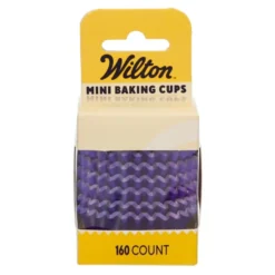 Cápsulas Mini Cupcakes Púrpura Metálico 160 ud - Wilton
