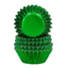 Cápsulas Mini Cupcakes Verde Metálico 160 ud - Wilton