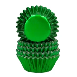 Cápsulas Mini Cupcakes Verde Metálico 160 ud - Wilton