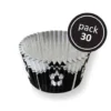 Cápsulas para Cupcakes Fútbol Negras