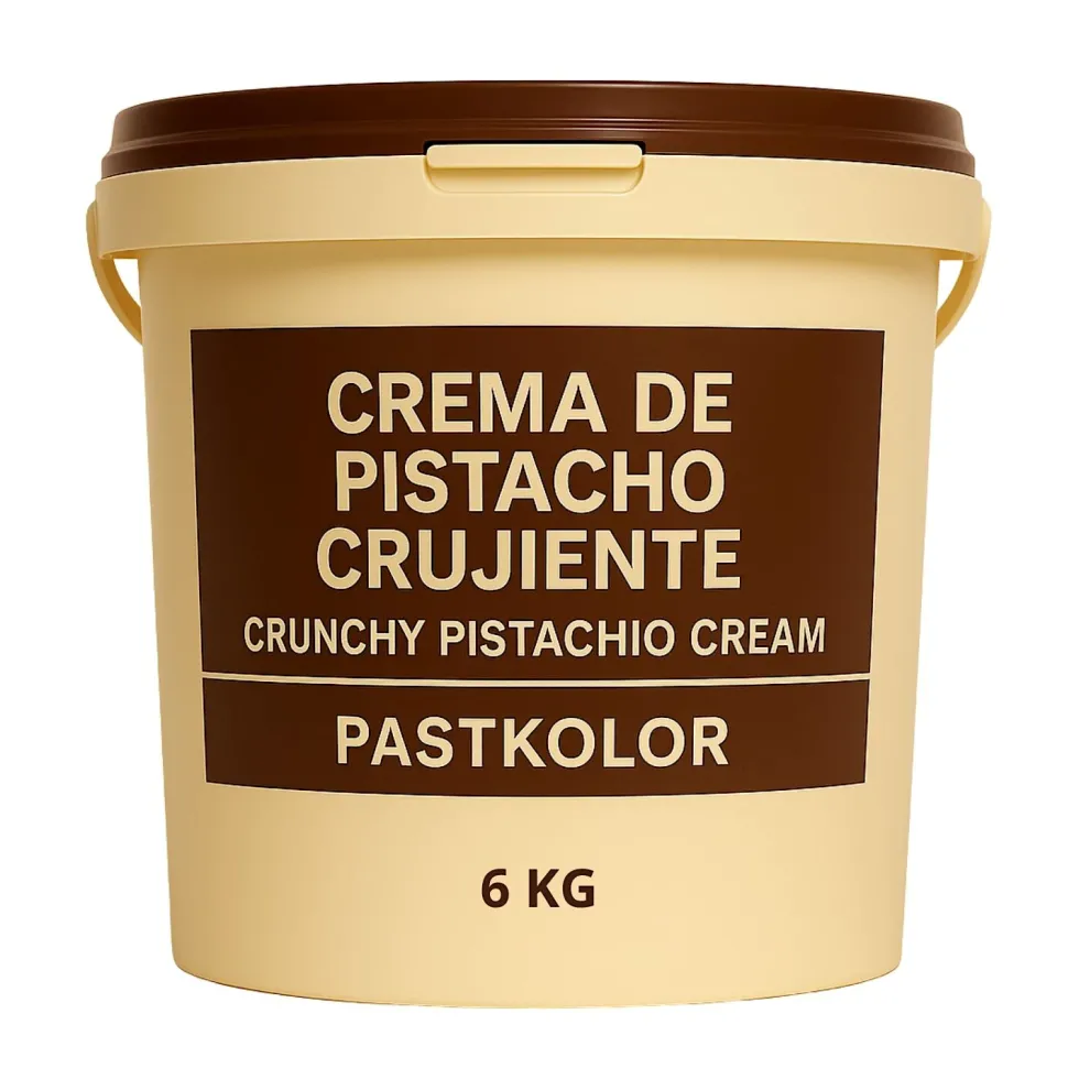 Crema de Pistacho Crunchy 6 Kg - Pastkolor