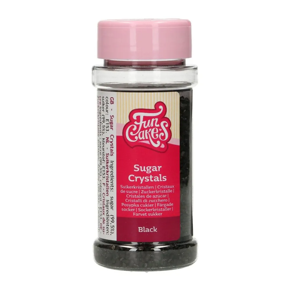 Cristales de Azúcar color Negro 80 gr - Funcakes
