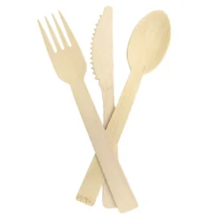Cubiertos de Madera 16,5 cm 30 ud