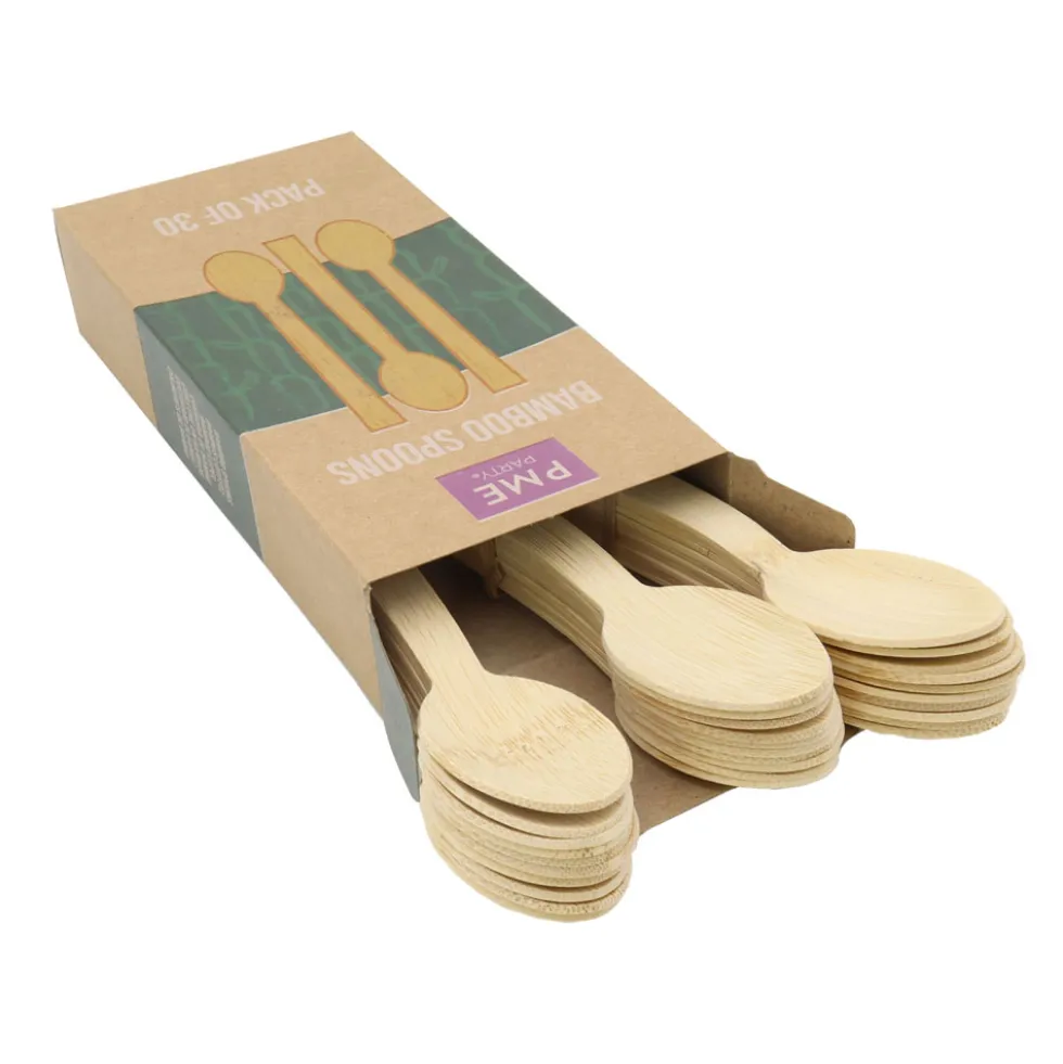 Cucharas de Madera 16,5 cm 30 ud