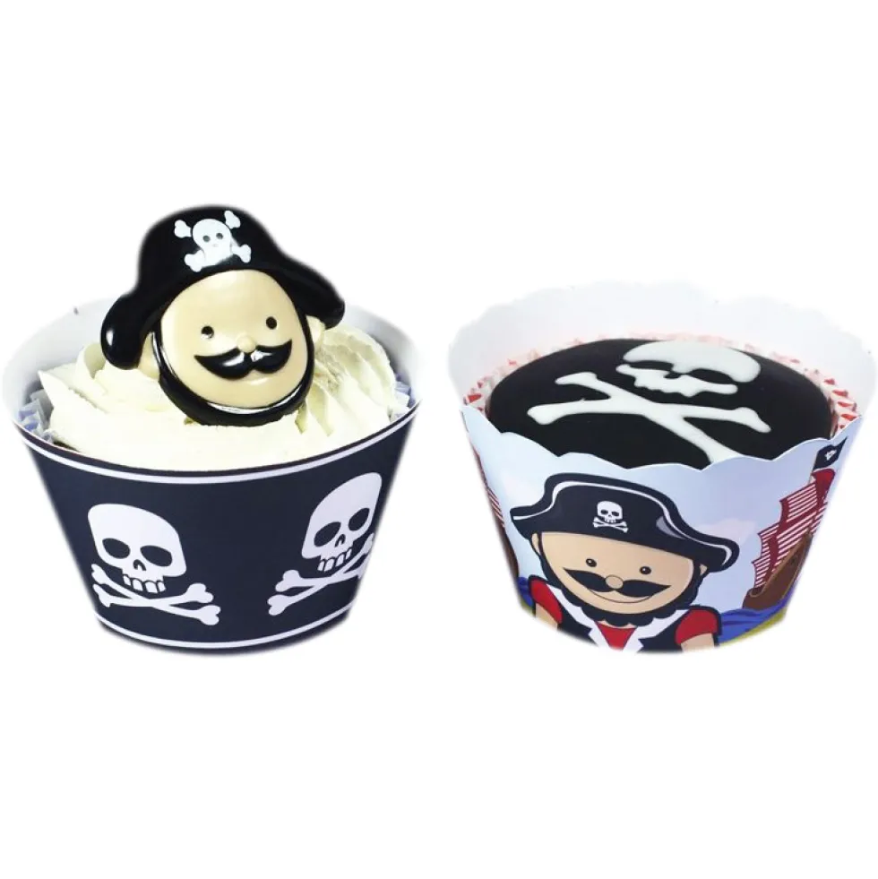 Cupcakes wraps Piratas