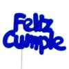 Decoración para Tarta Feliz Cumple Azul Marino