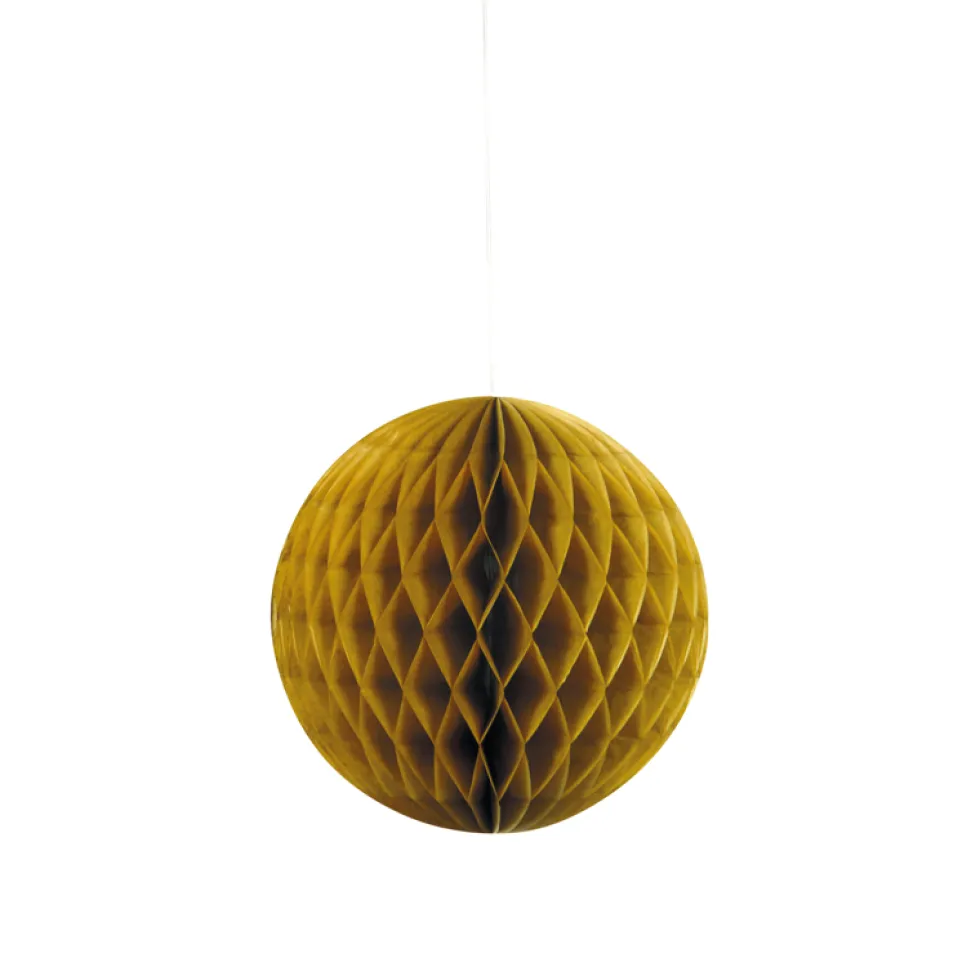 Decoración Colgante Nido de Abeja Oro 20cm